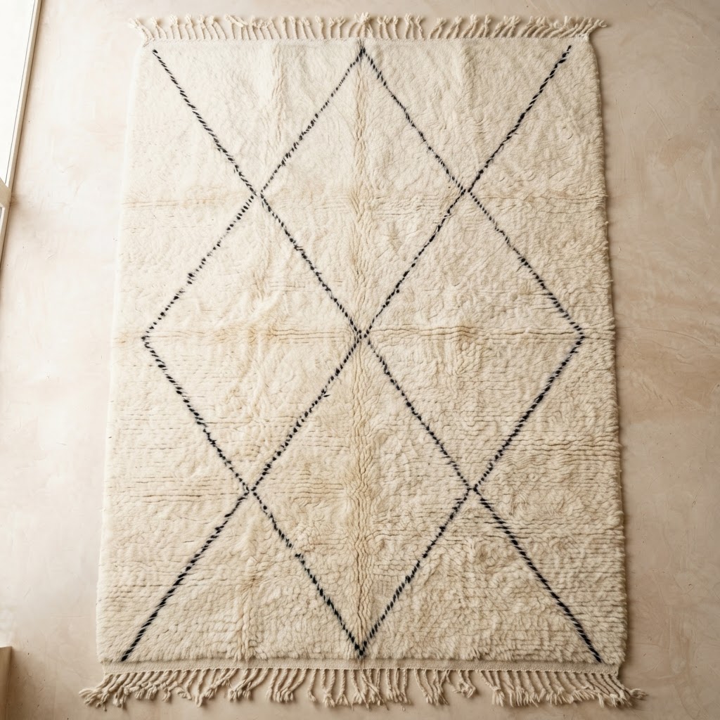 Atlas Veil handwoven Moroccan rug