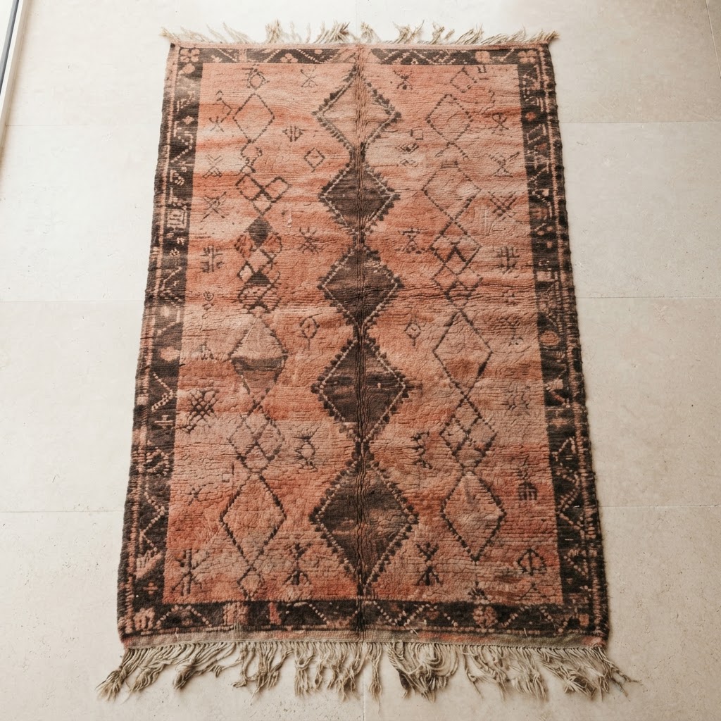 Terracotta Memory handwoven Moroccan rug