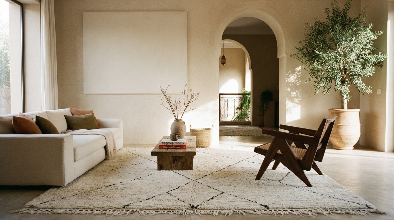 Traditional Moroccan rug