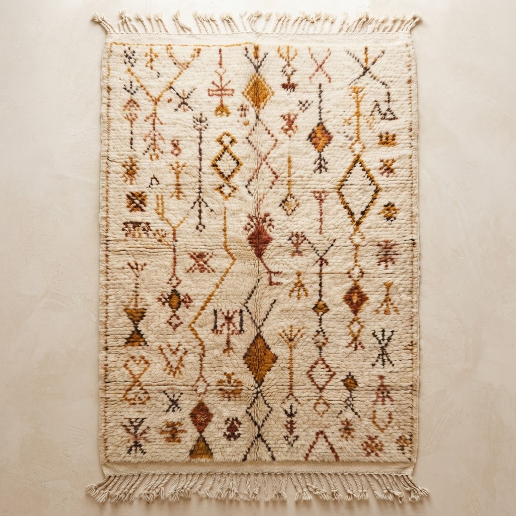 Ochre Dream handwoven Moroccan rug
