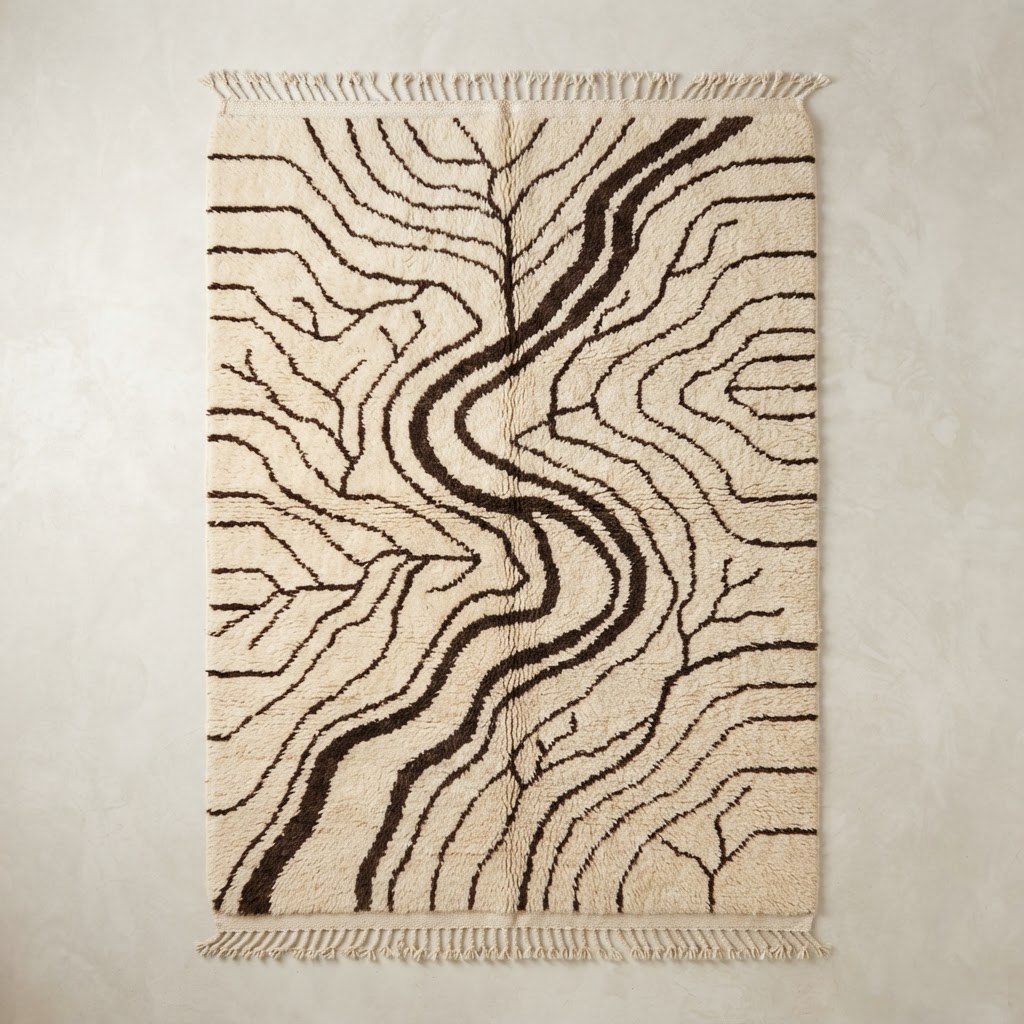 River Pass handwoven Moroccan rug